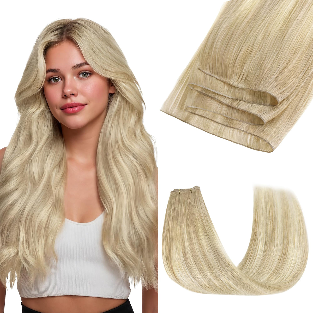 GOO GOO Weft Hair Extensions 20 inches front view