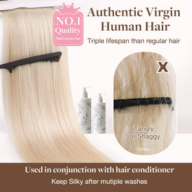 GOO GOO Weft Hair Extensions 22 inches side view