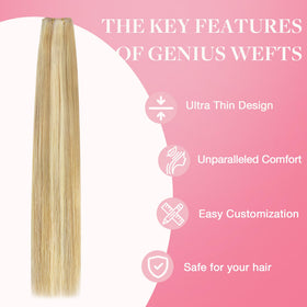 GOO GOO Weft Hair Extensions 22 inches styled