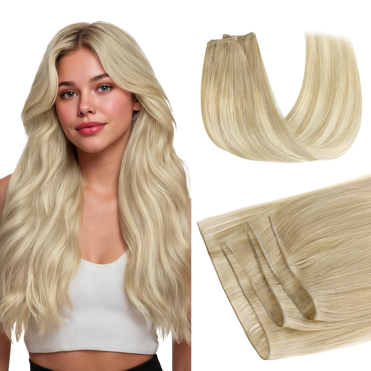 GOO GOO Weft Hair Extensions 260g front view