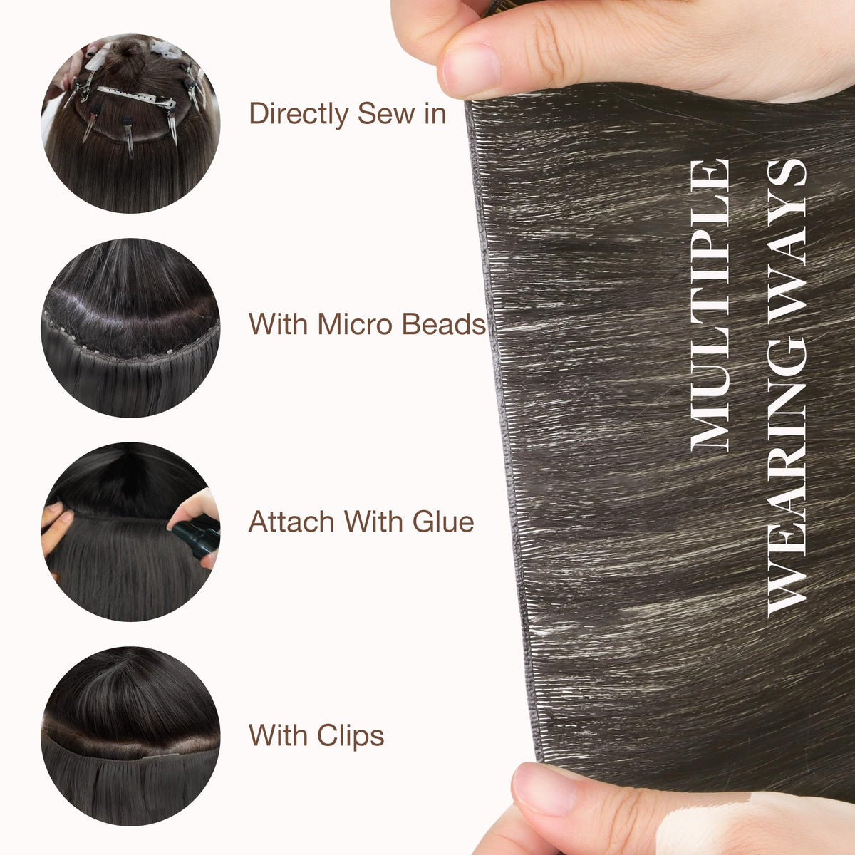 GOO GOO Weft Hair Extensions packaging