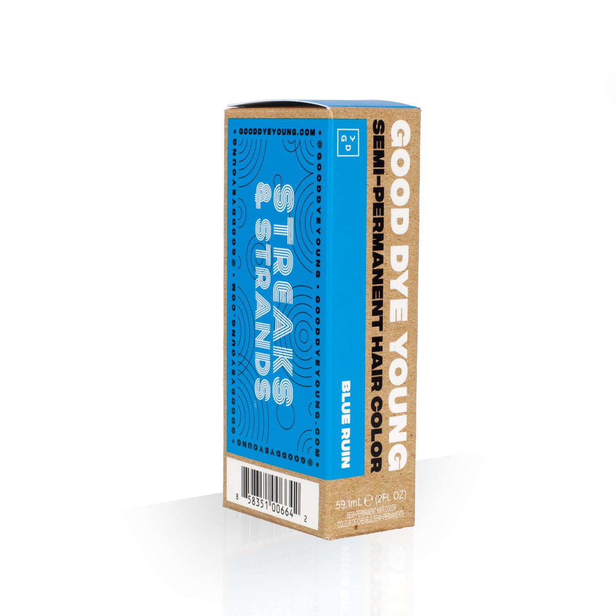 Good Dye Young Blue Ruin hair color after application