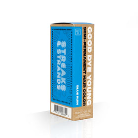 Good Dye Young Blue Ruin hair color after application