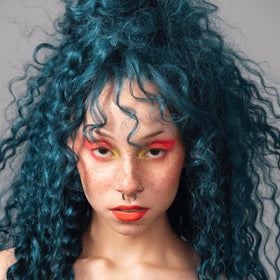 Good Dye Young Dark Green Hair Dye swatch on hair