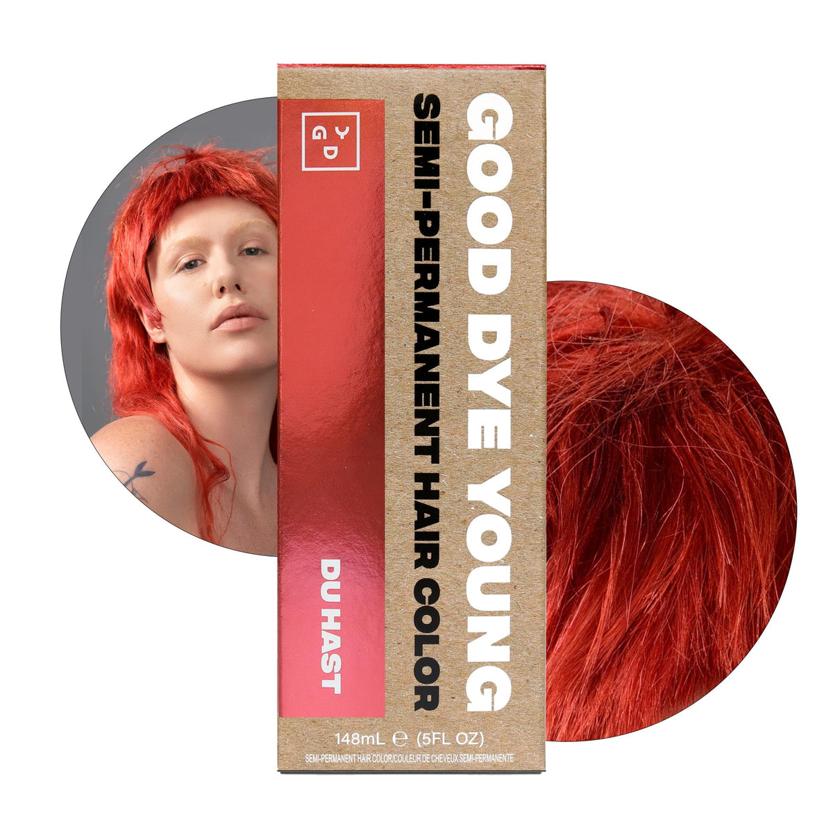 Good Dye Young Du Hast Pink semi-permanent hair dye front view