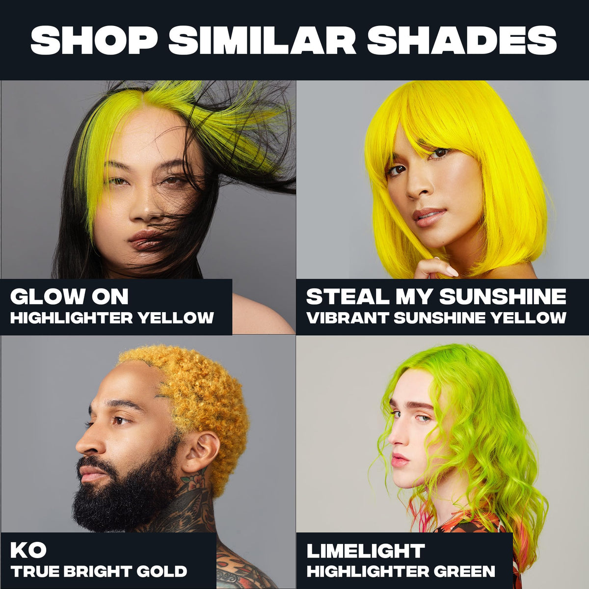 Good Dye Young Glow On Yellow hair color before and after comparison