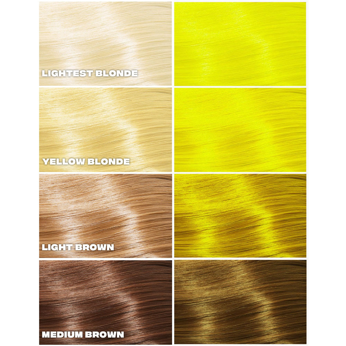 Good Dye Young Glow On Yellow hair dye texture on a surface
