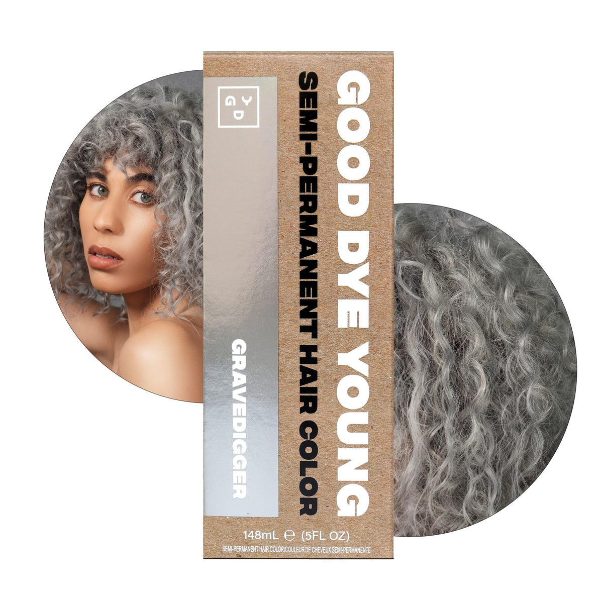 Good Dye Young Gravedigger Silver Hair Color on hair