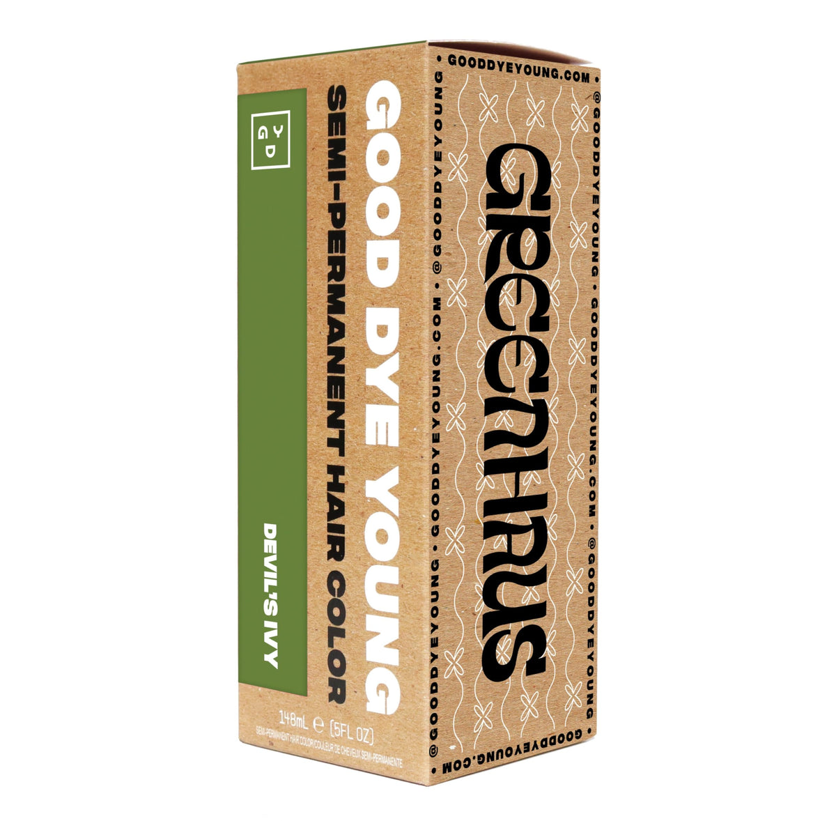 Good Dye Young logo and branding