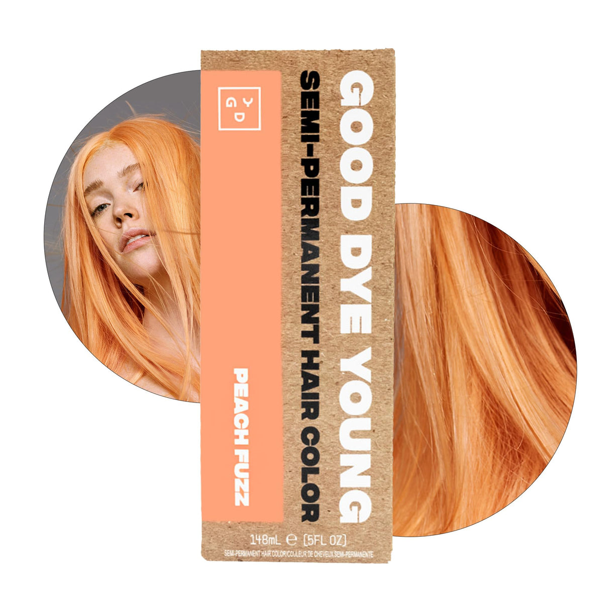 Good Dye Young Peach Fuzz Hair Dye 5FL OZ front view