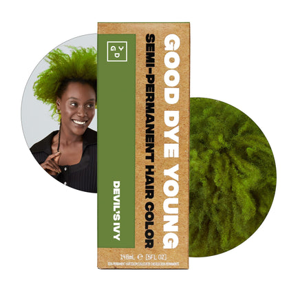 Good Dye Young Semi-Permanent Green Hair Dye Devil's Ivy front view