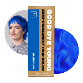 Good Dye Young Semi-Permanent Hair Color Blue Ruin 5 FL OZ front view