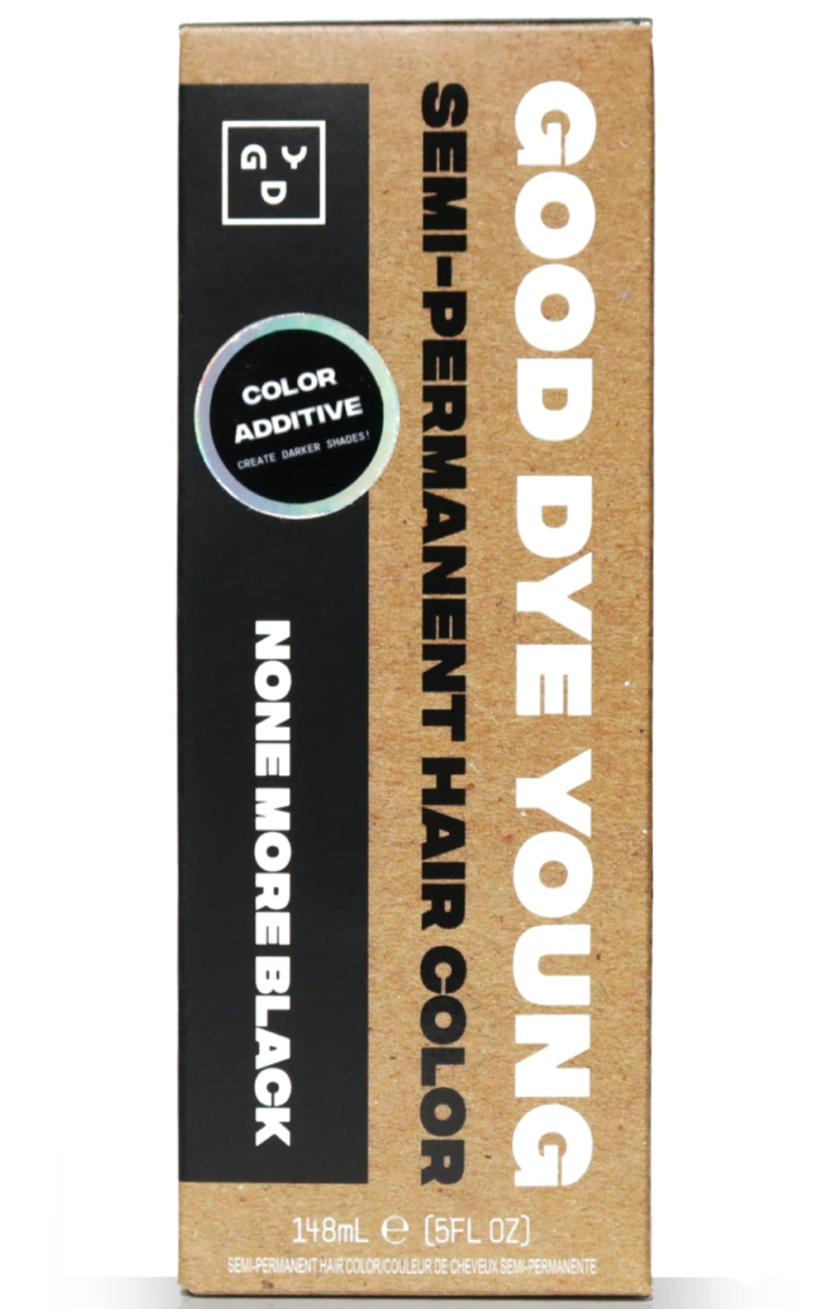 Good Dye Young Semi-Permanent Hair Dye Additive Black 5 FL OZ front view