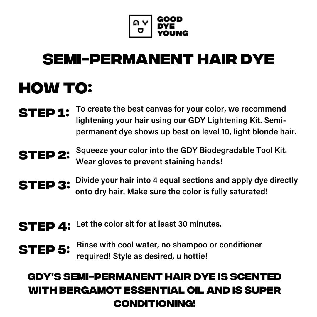 Good Dye Young Semi Permanent Hair Dye Rock Lobster Red texture