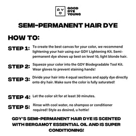Good Dye Young Semi Permanent Hair Dye Rock Lobster Red texture