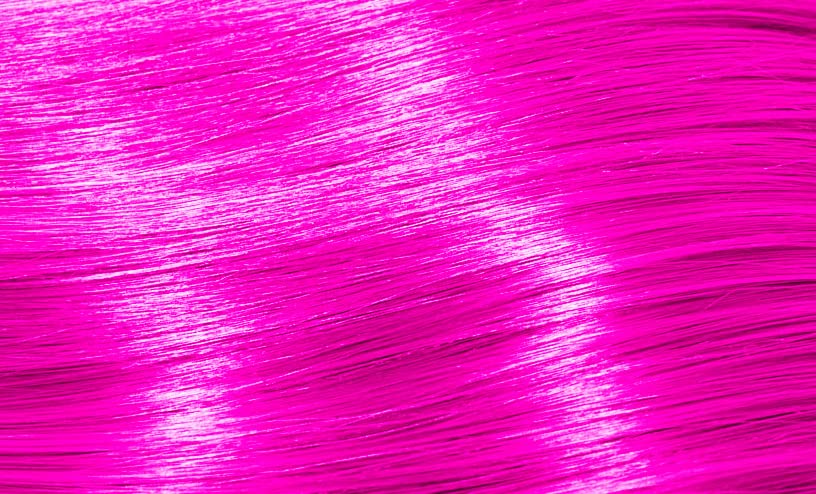 Good Dye Young Streaks & Strands Pink Hair Dye after application