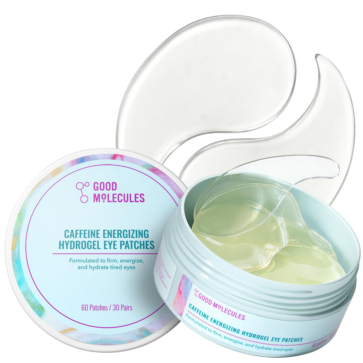 Good Molecules Caffeine Energizing Hydrogel Eye Patches front view