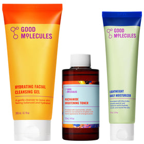 Good Molecules Cleanse, Tone & Moisturize Skincare Set packaging front view