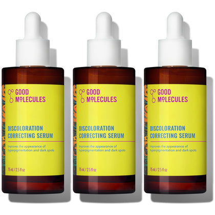 Good Molecules Discoloration Correcting Serum pack of 3, front view