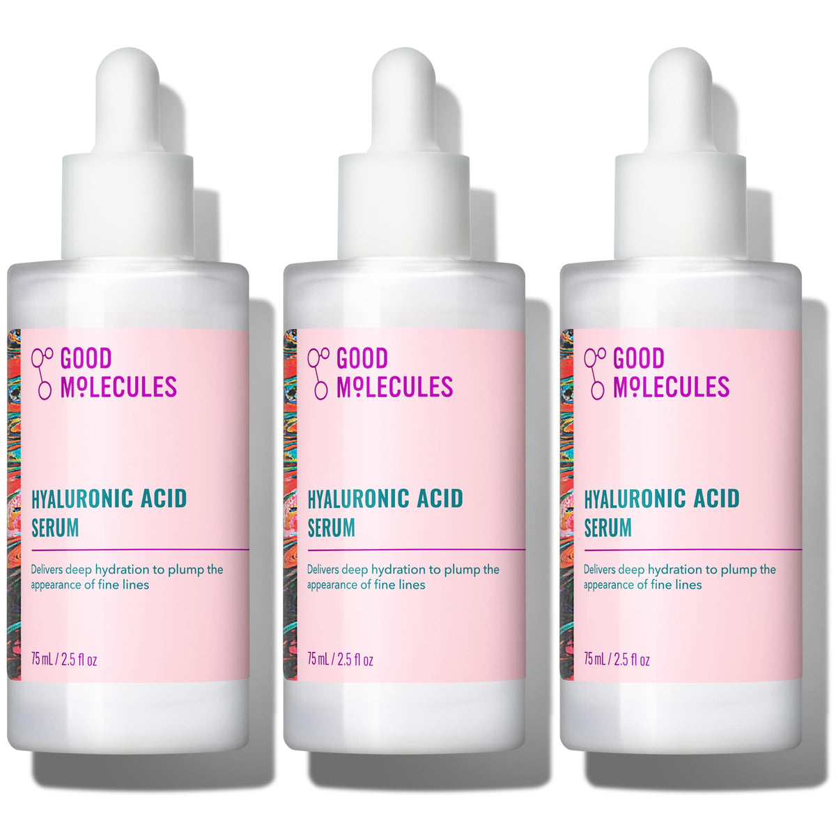 Good Molecules Hyaluronic Acid Serum pack of 3 units, 2.5 fl oz each