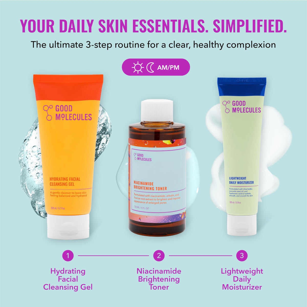 Good Molecules Hydrating Facial Cleansing Gel 200ml bottle
