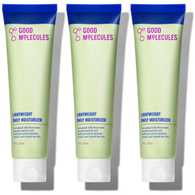 Good Molecules Lightweight Daily Moisturizer front view, three units