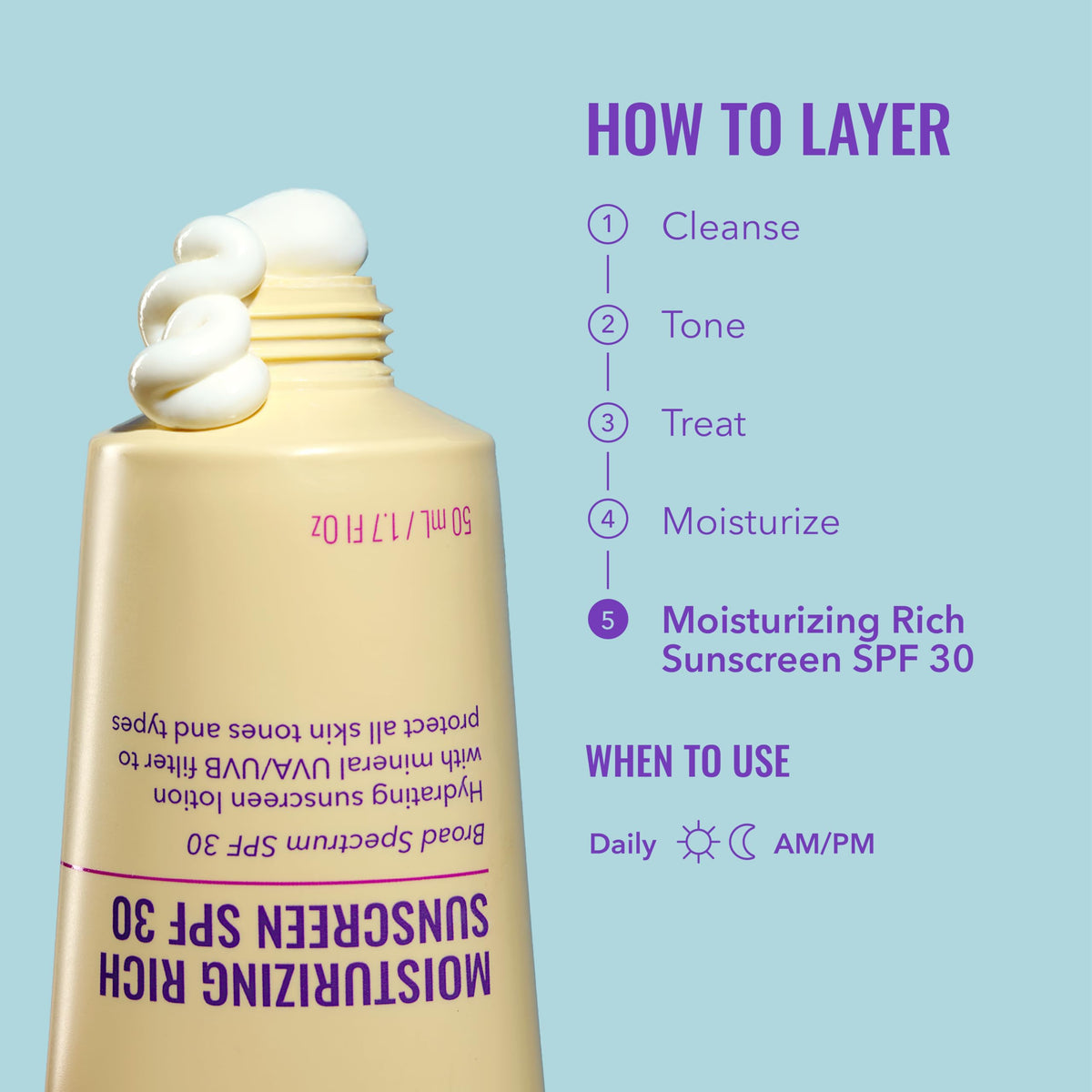 Good Molecules Moisturizing Rich Face Sunscreen texture close-up