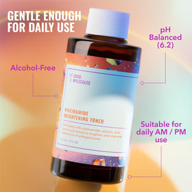 Good Molecules Niacinamide Brightening Toner on vanity