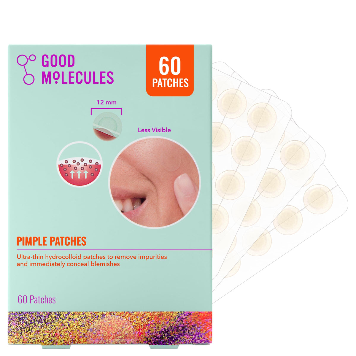 Good Molecules Pimple Patches 60 count front view