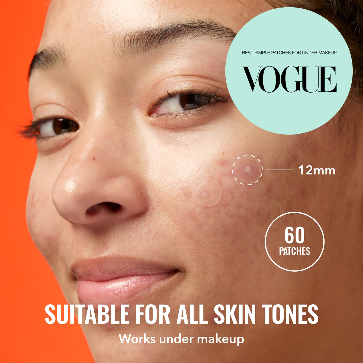 Good Molecules Pimple Patches in use during makeup application