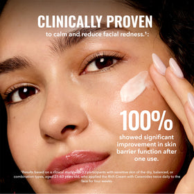 Good Molecules Rich Cream application on skin