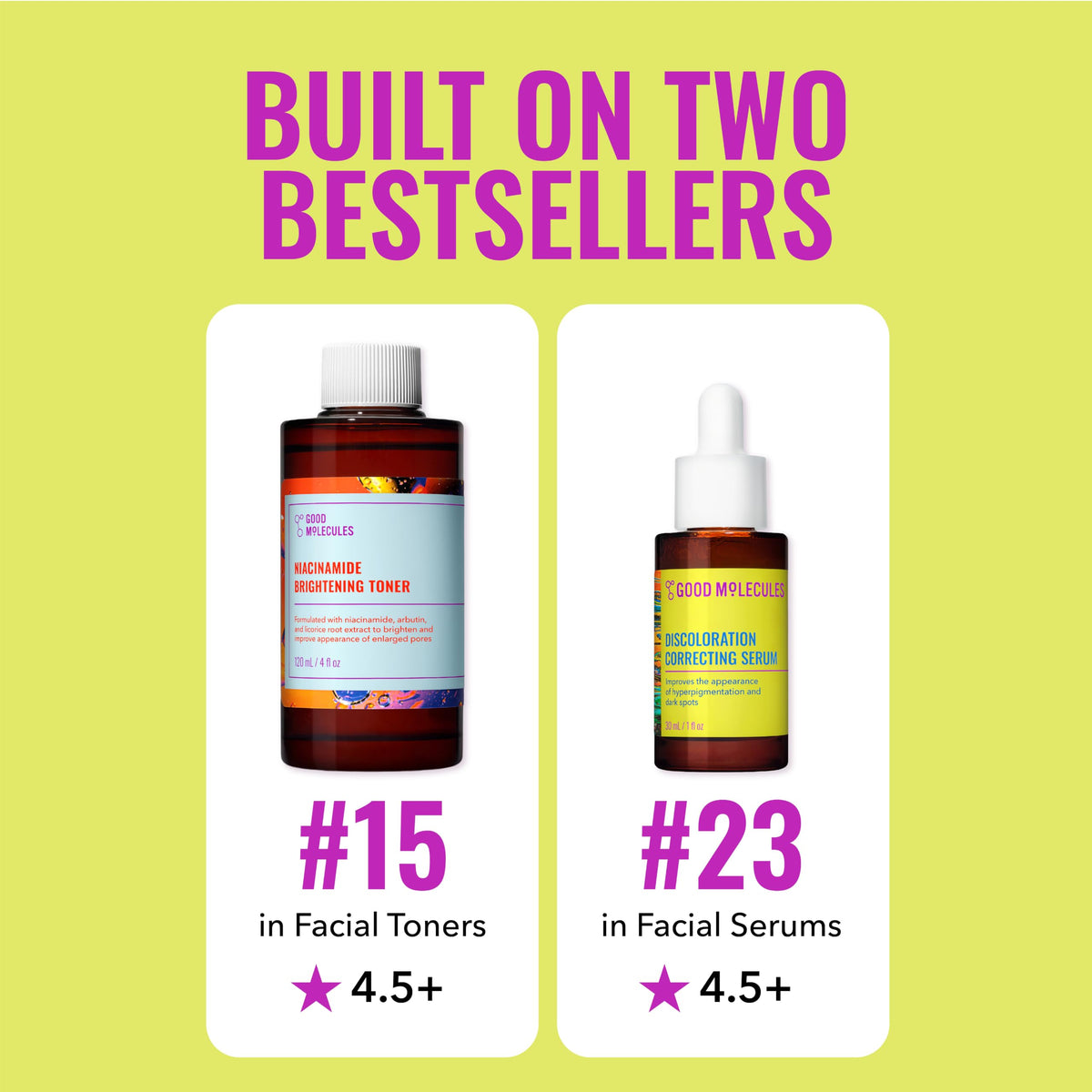 Good Molecules serum being applied to skin