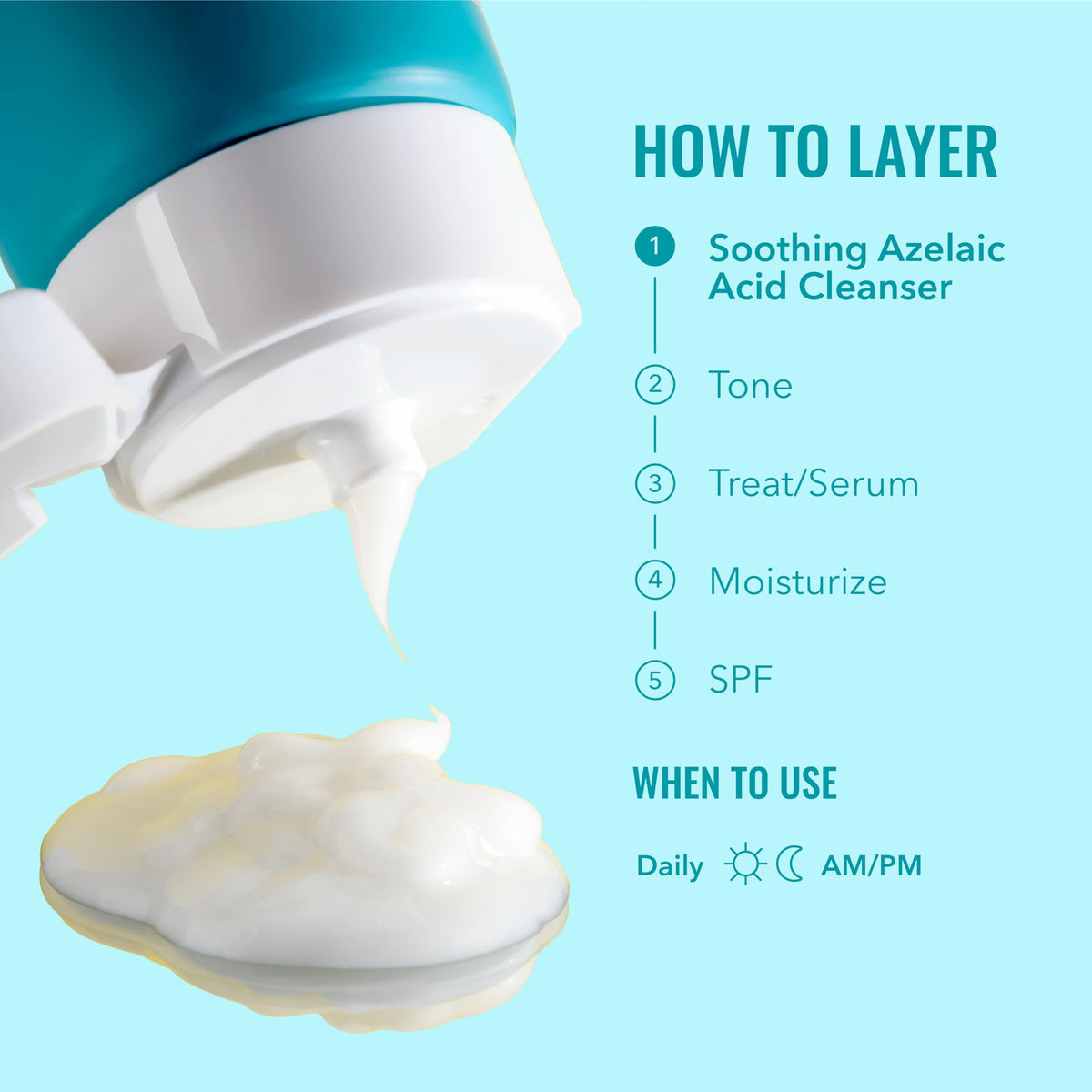 Good Molecules Soothing Azelaic Acid Cleanser 120ml with ingredients
