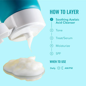 Good Molecules Soothing Azelaic Acid Cleanser 120ml with ingredients