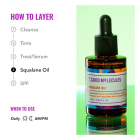 Good Molecules Squalane Oil 13ml texture on skin