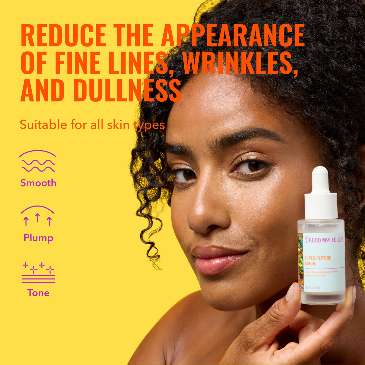 Good Molecules Super Peptide Serum close-up of the dropper