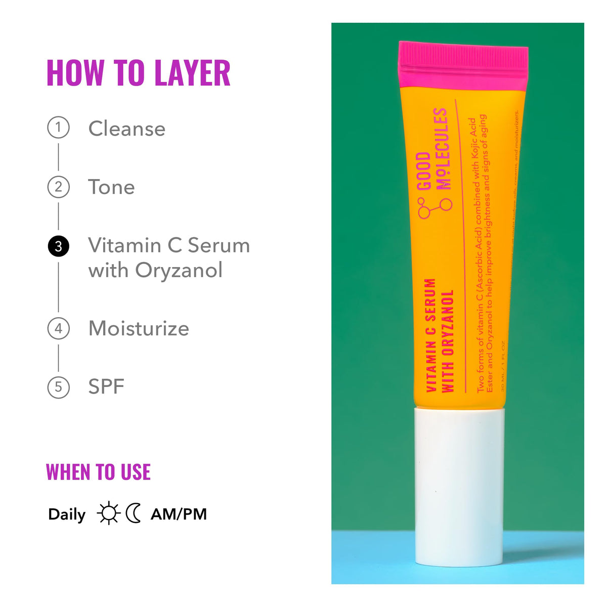 Good Molecules Vitamin C Serum 30ml with packaging