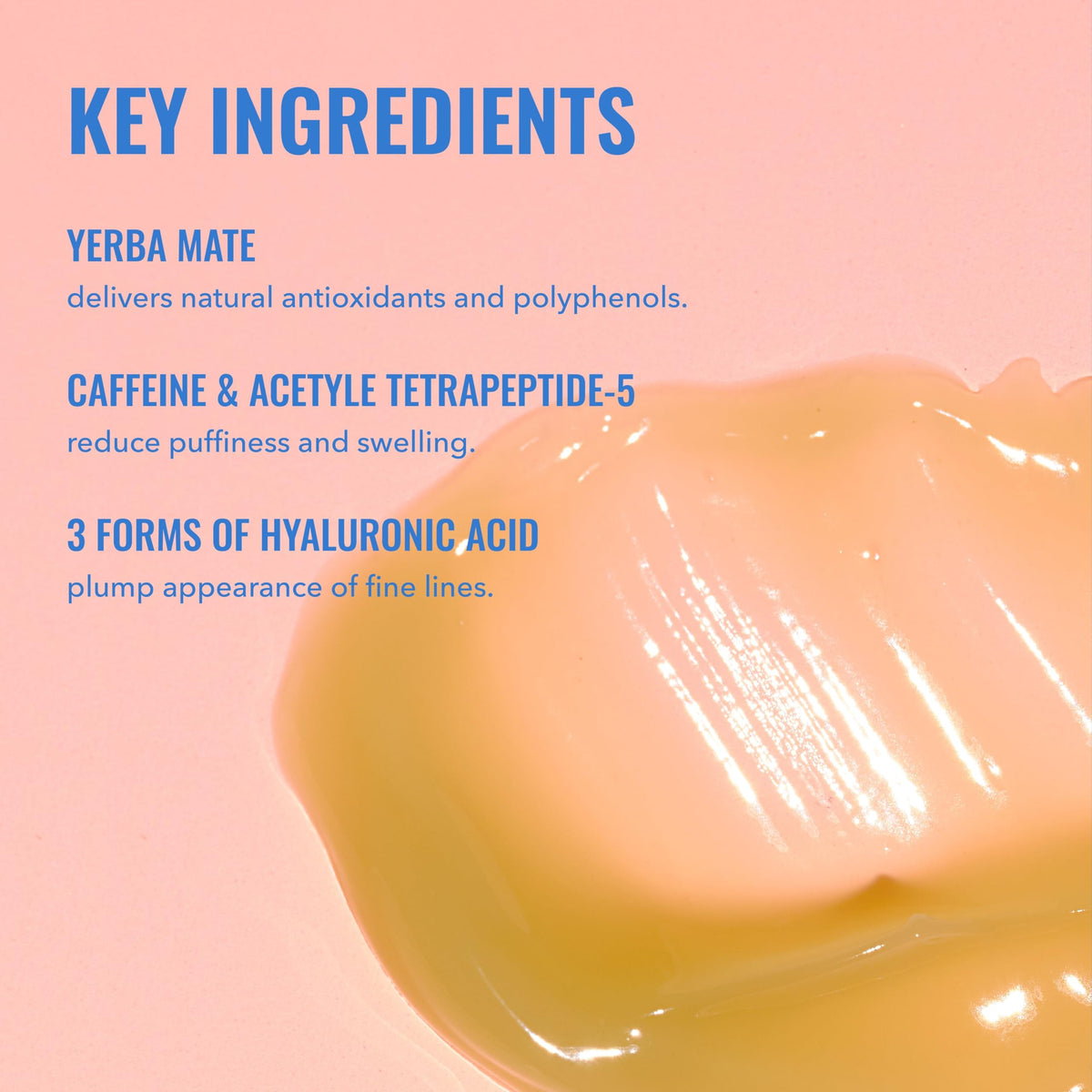 Good Molecules Yerba Mate Wake Up Eye Gel application on skin