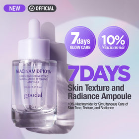 GOODAL Green Tangerine Vita C Niacinamide 10 Toning Ampoule bottle with dropper