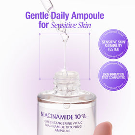 GOODAL Green Tangerine Vita C Niacinamide 10 Toning Ampoule with other skincare products