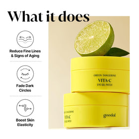 GOODAL Green Tangerine Vitamin C Eye Patches opened packaging