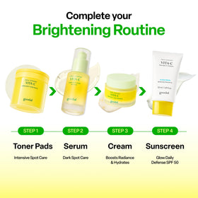 GOODAL Vitamin C Serum and refill pouch side view