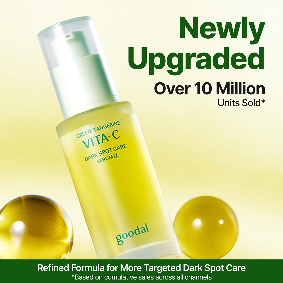 GOODAL Vitamin C Serum bottle with green tangerine design
