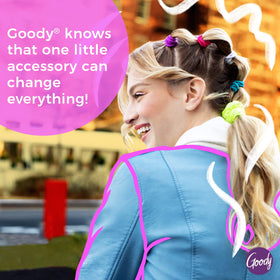 GOODY Ouchless Hair Elastics displayed with other hair accessories