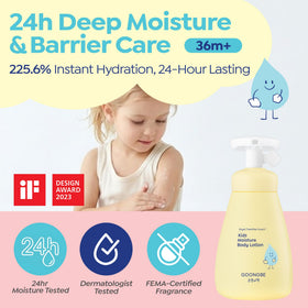 GOONGBE Kids Moisture Body Lotion 8.45 fl.oz. bottle