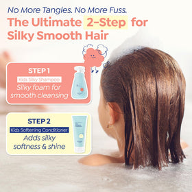 GOONGBE Kids' Silky Shampoo 2 pack display