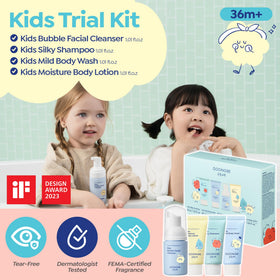 GOONGBE Kids Silky Shampoo bottle side view