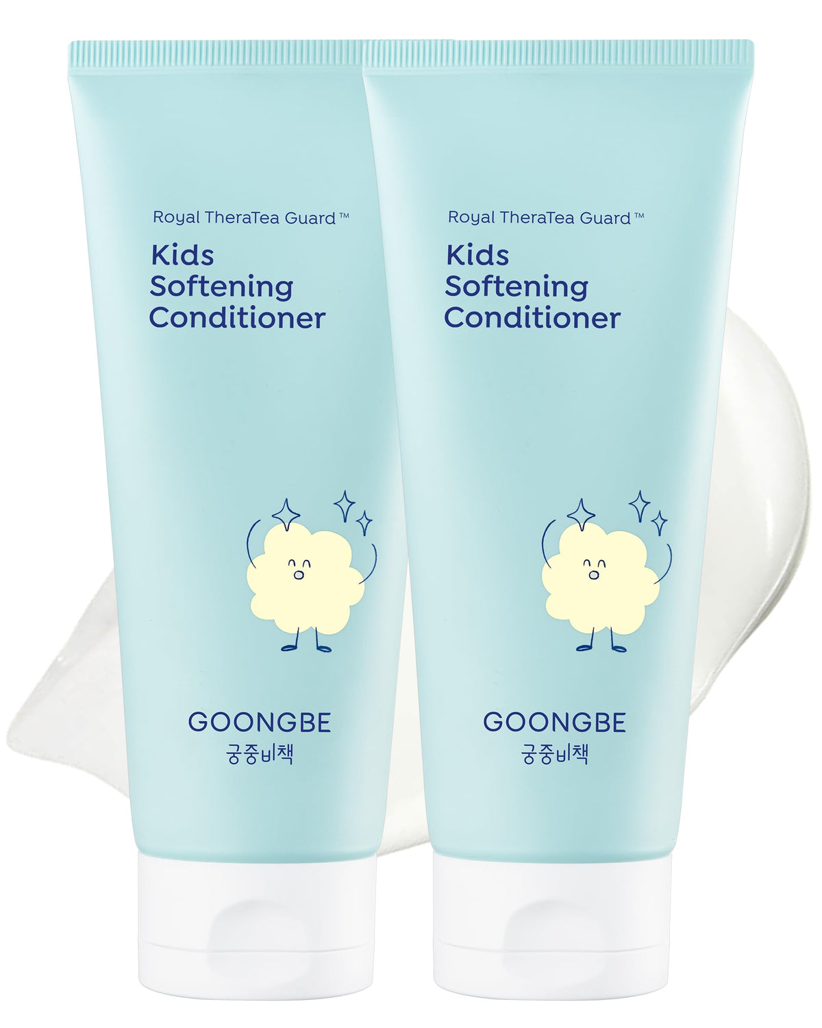 GOONGBE Kids' Softening Hair Conditioner 2 Pack front view
