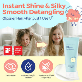 GOONGBE Kids' Softening Hair Conditioner bottle side view