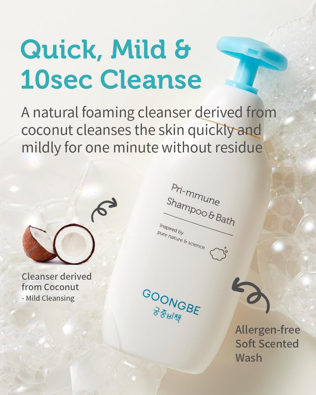 GOONGBE Pri-mmune Shampoo and Lotion Set packaging